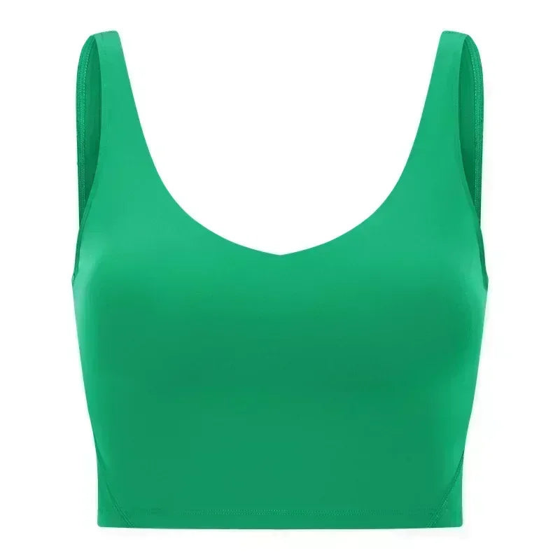 Lemon Light Support Women Cropped Length Tank Top Four-way Stretch Built-in Shelf Vest Yoga Shirt Feels Weightless Sport Bra