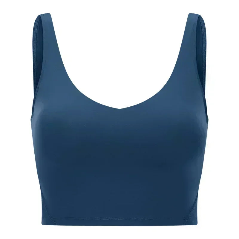 Lemon Light Support Women Cropped Length Tank Top Four-way Stretch Built-in Shelf Vest Yoga Shirt Feels Weightless Sport Bra